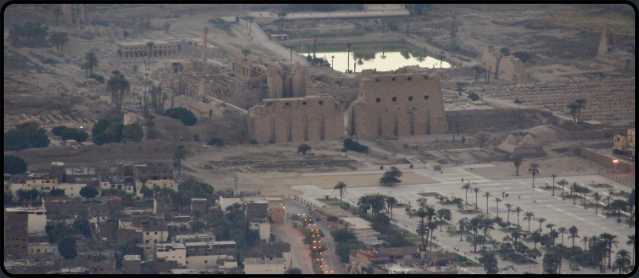 Blick auf den Karnak-Tempel