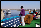 Ablegen des Schiffes in Edfu