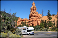 Fahrt mit dem Wohnmobil zum Bryce Canyon