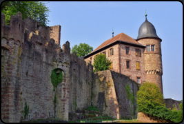 Blick auf die Burg Wertheim