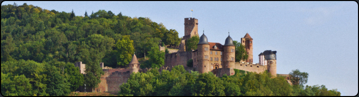 Blick vom Main zur Burg Wertheim