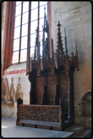 Sptgotischer Dreisitz im Chor der Klosterkirche