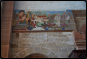 Malerei an der Sdwand des Chores der Klosterkirche