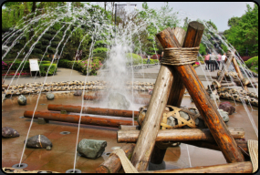 Springbrunnen im Lidui-Park
