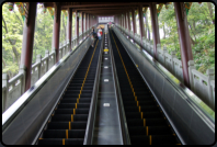 Rolltreppe auf den Yulei Hill