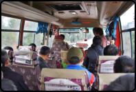 Busfahrt von Baodingshan nach Dazu