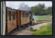 Nostalgische Fahrt mit der Schmalspurbahn vom Besucherzentrum nach Port Zelande