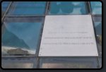 Info-Tafel im Glasboden des Aussichtspunktes Cabo Girao