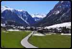 Blick aus der Albulabahn nach Bergün