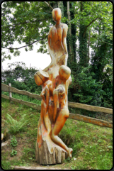 Skulptur im Gallischen Dorf (Village Gaulois)