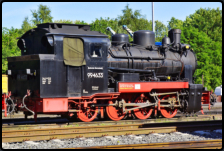 Dampflokomotive der Schmalspurbahn "Rasender Roland"