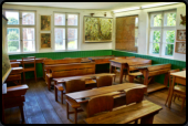 Das Klassenzimmer im Schulmuseum in Middelhagen