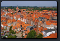Blick vom Wasserturm über die Altstadt von Lüneburg