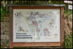Informationstafel Kunst und Gastronomie in Schmalenberg