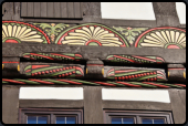 Detail eines Fachwerkhaus in der Stummrigestraße