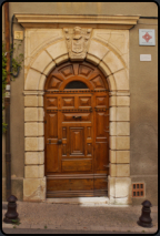 Haustür in einem historischen Gebäude