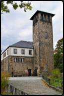 Der Aussichtsturm auf der Burg Hohnstein