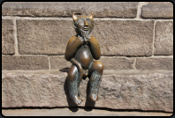 Der Bronzeteufel auf dem Teufelsstein von St. Marien