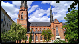 Außenansicht vom Dom zu Uppsala