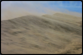 Sandflug über der Düne "Rubjerg Knude"
