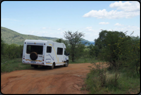 WoMo im Pilanesberg-Nationalpark